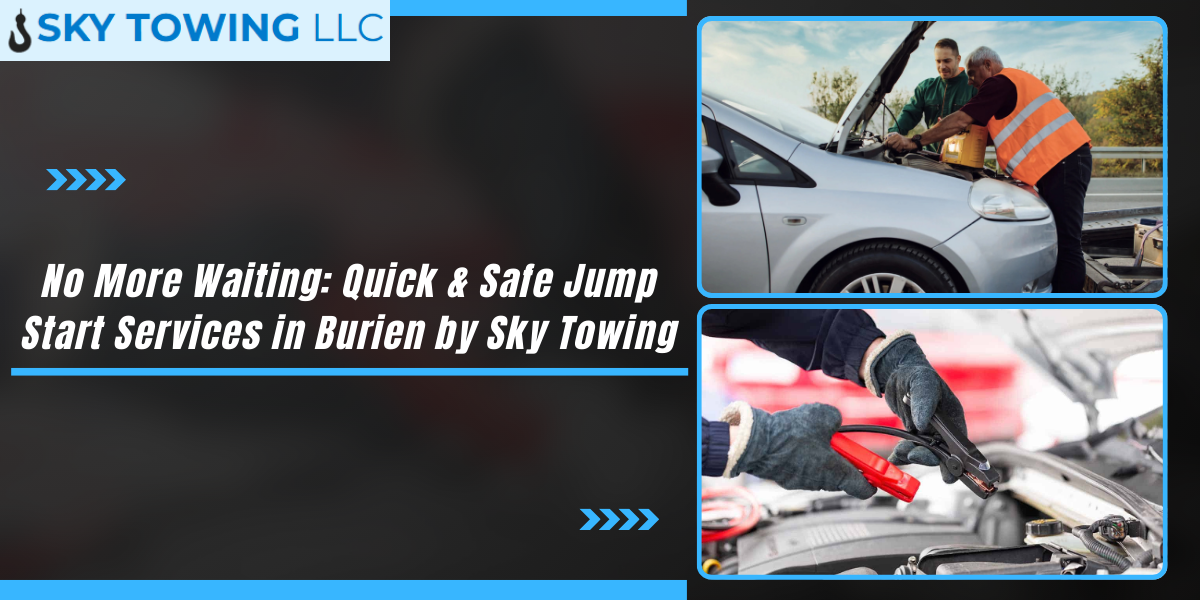 No More Waiting: Quick & Safe Jump Start Services in Burien by Sky Towing